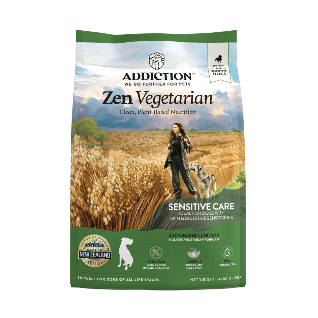 Zen Vegetarian Dry Dog Food 1.8kg, 9kg - Addiction Singapore